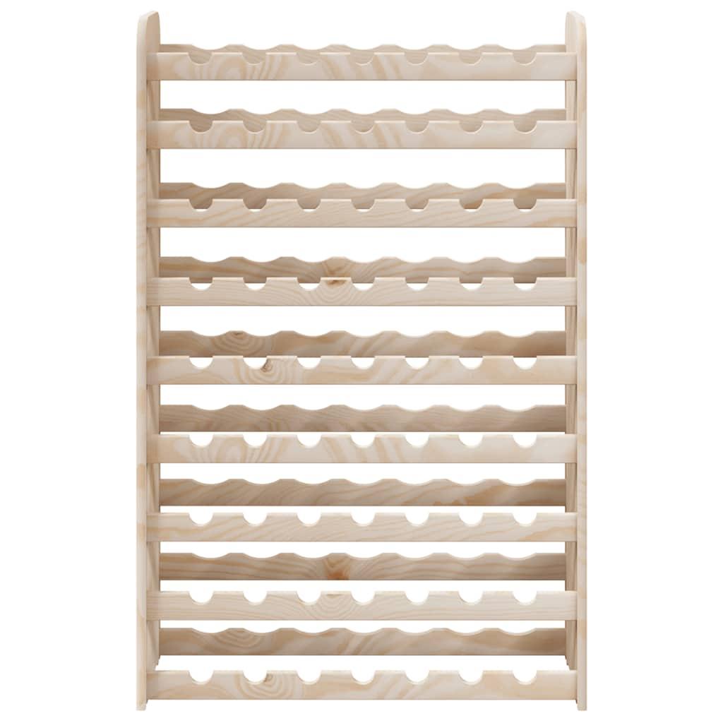 Botellero madera maciza de pino blanco 23x34x61 cm