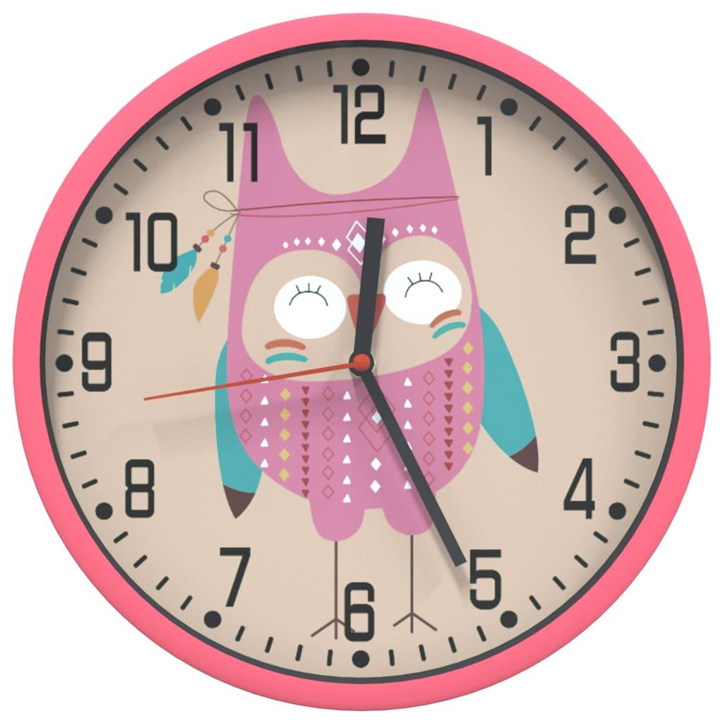Reloj de pared poliestireno y cristal Ø25,5 cm