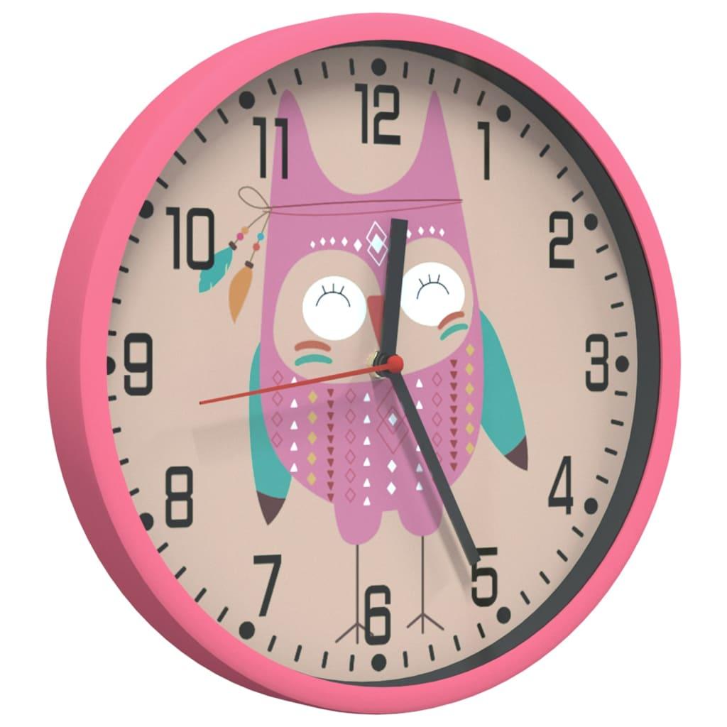 Reloj de pared poliestireno y cristal Ø25,5 cm