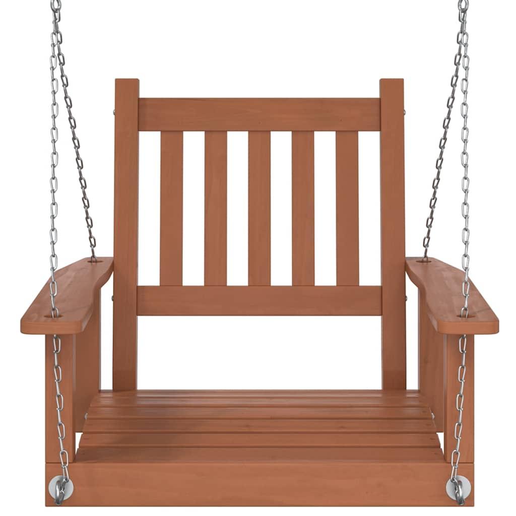 Silla columpio jardín con cadenas de metal madera abeto