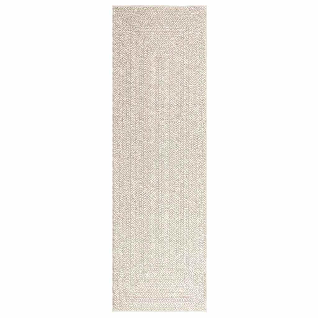 Alfombra ZIZUR apariencia de yute interior y exterior 160x230 cm