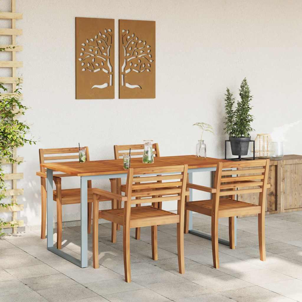 Mesa de Jardín Madera de Acacia Sólida