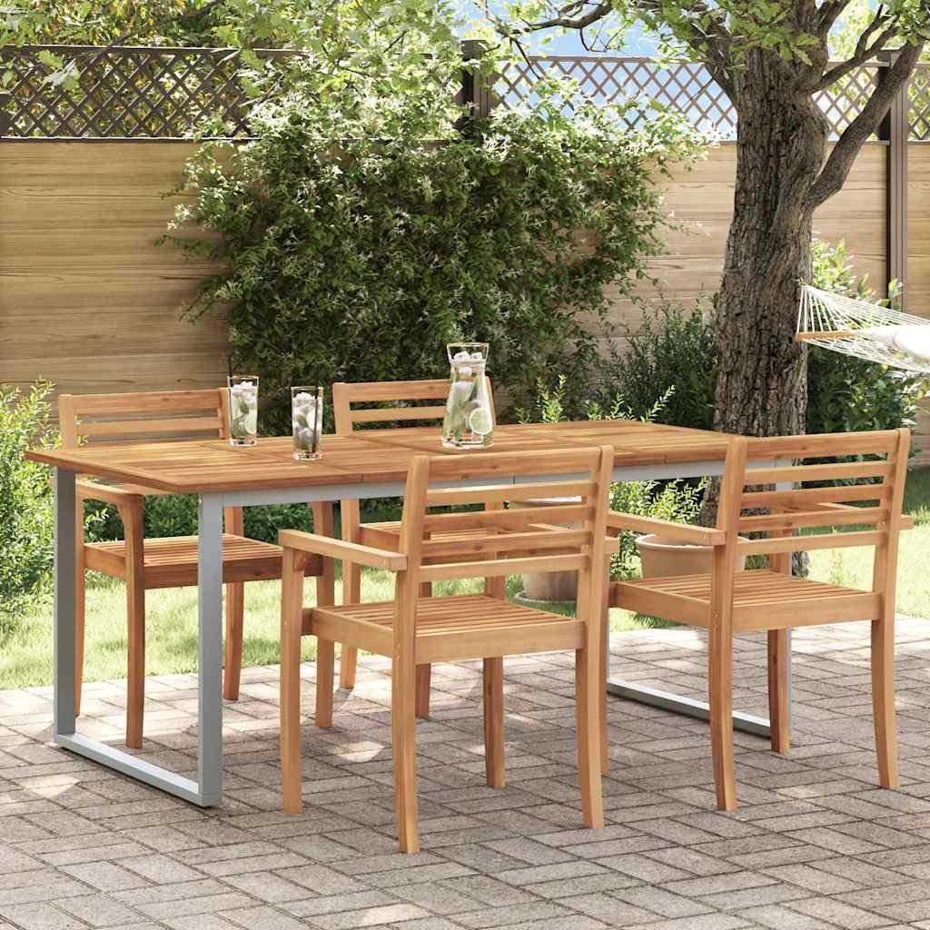 Mesa de Jardín Madera de Acacia Sólida