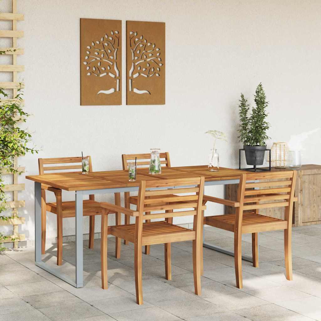 Mesa de Jardín Madera de Acacia Sólida