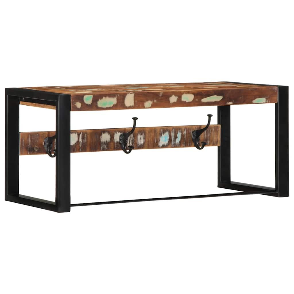 Perchero multicolor madera maciza reciclada
