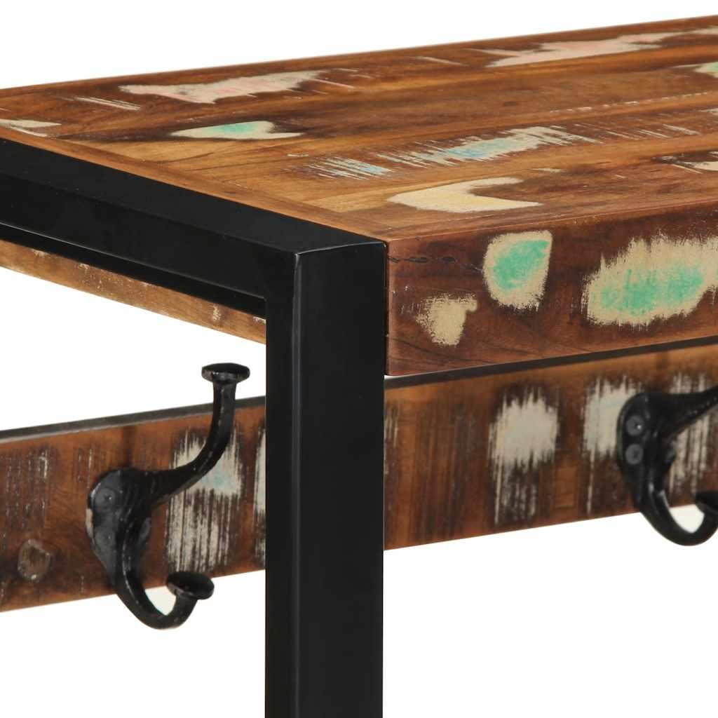 Perchero multicolor madera maciza reciclada