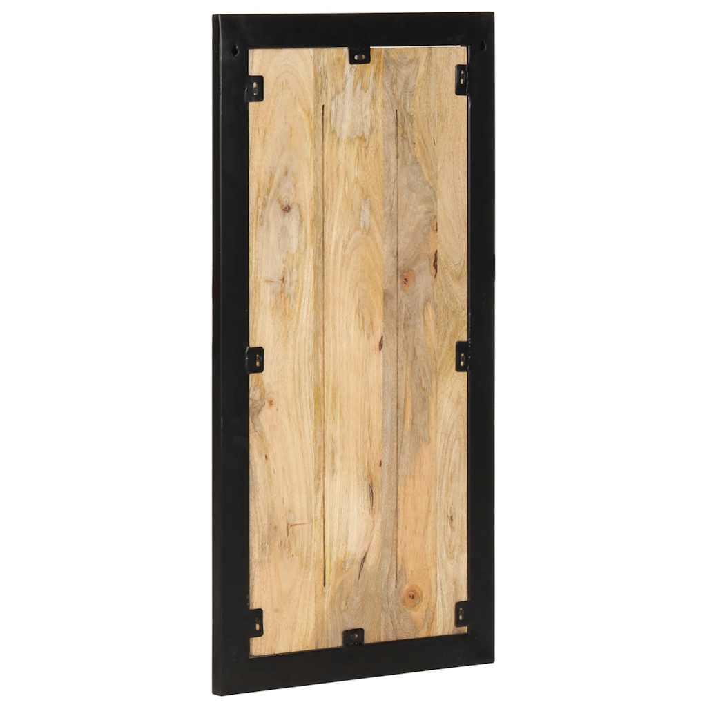 Perchero madera maciza de mango rugosa 35x8x110 cm