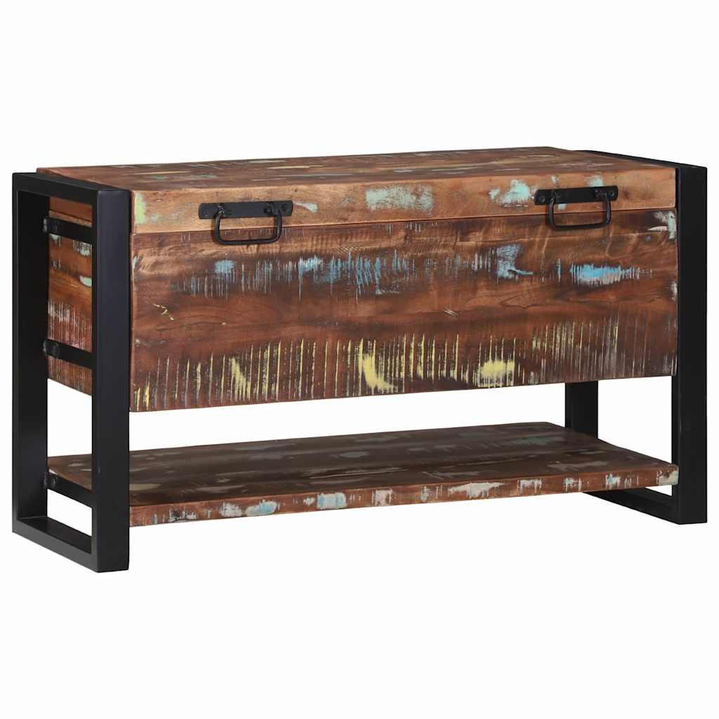 Caja de Almacenamiento Multicolor Madera maciza recuperada