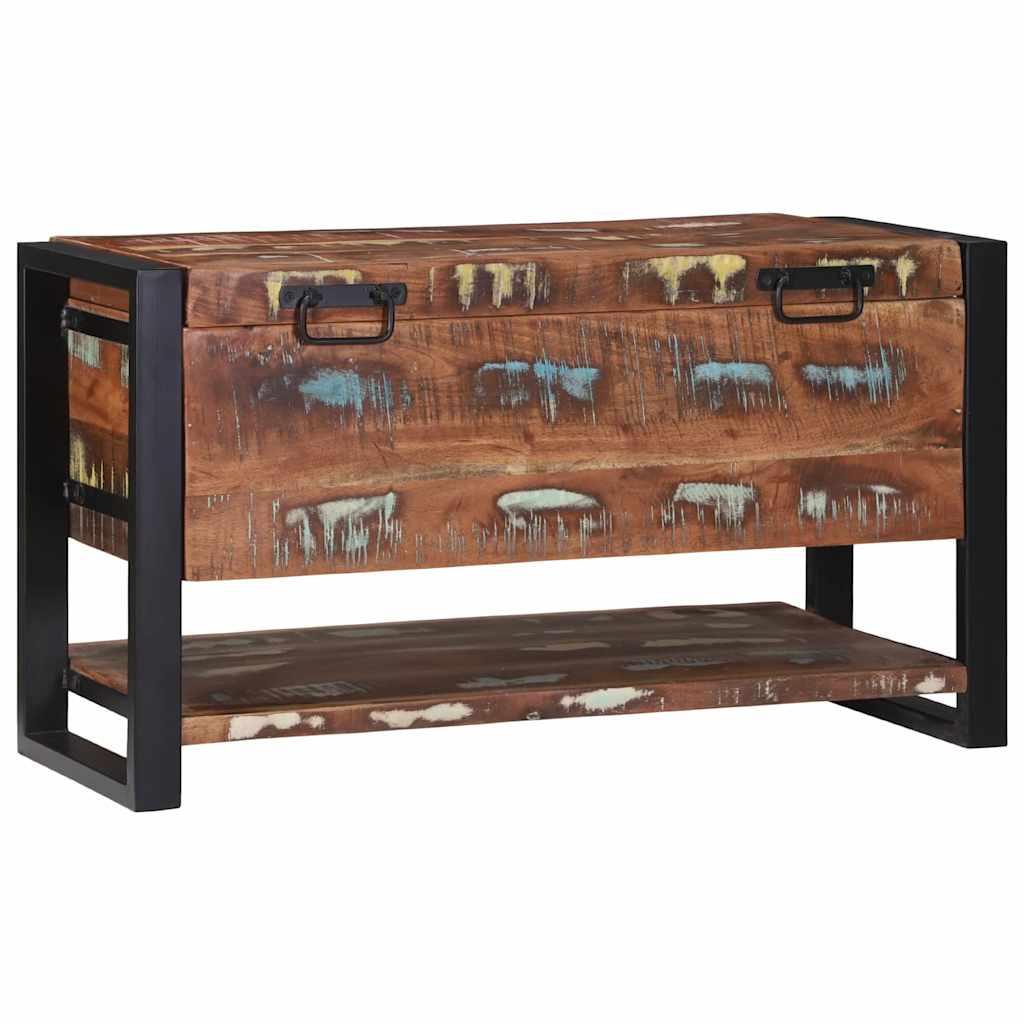 Caja de Almacenamiento Multicolor Madera maciza recuperada