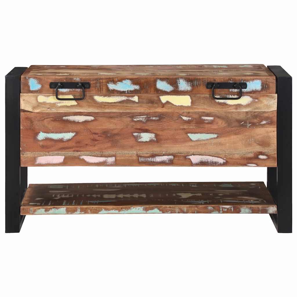 Caja de Almacenamiento Multicolor Madera maciza recuperada