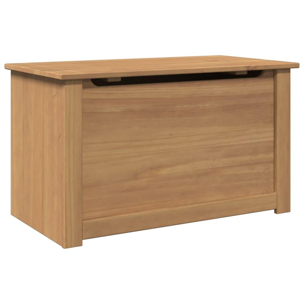 Baúl almacenaje con tapa PANAMA madera maciza pino 79x42x46 cm