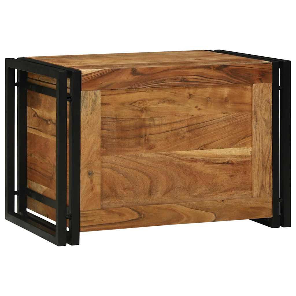 Caja de Almacenamiento 60 x 40 x 41 cm Madera de Acacia Sólida