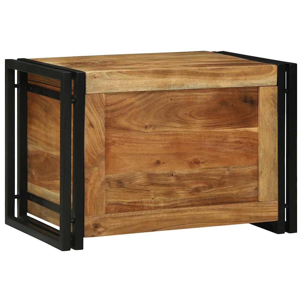 Caja de Almacenamiento 60 x 40 x 41 cm Madera de Acacia Sólida