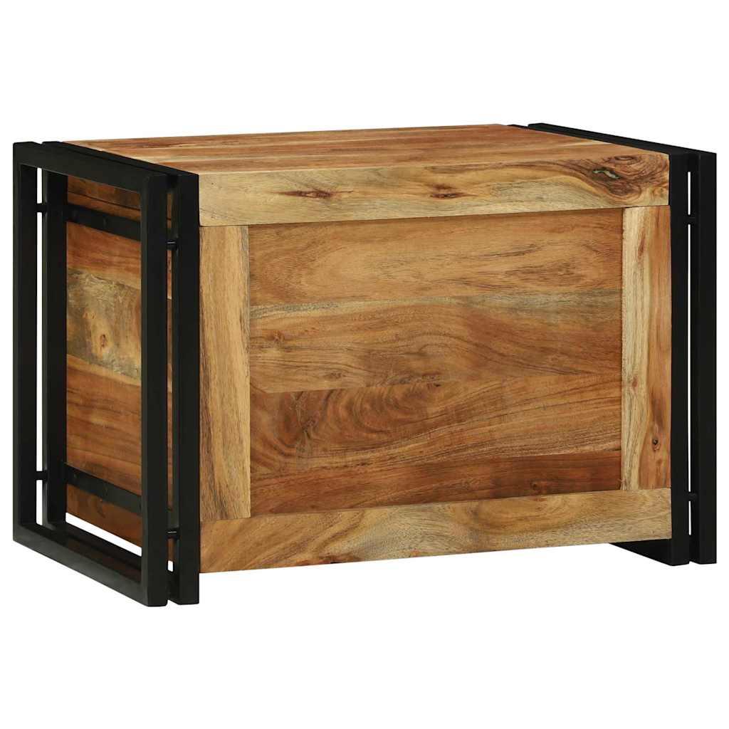 Caja de Almacenamiento 60 x 40 x 41 cm Madera de Acacia Sólida