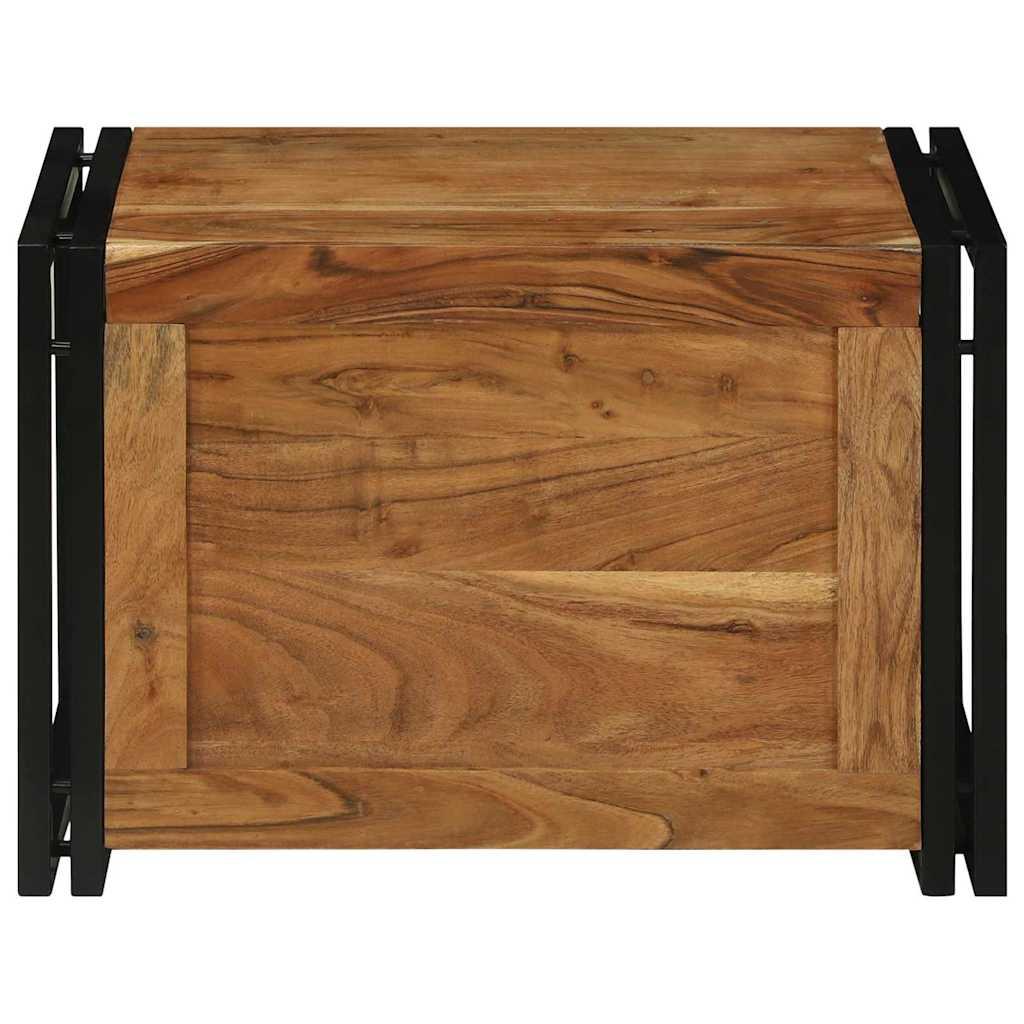 Caja de Almacenamiento 60 x 40 x 41 cm Madera de Acacia Sólida