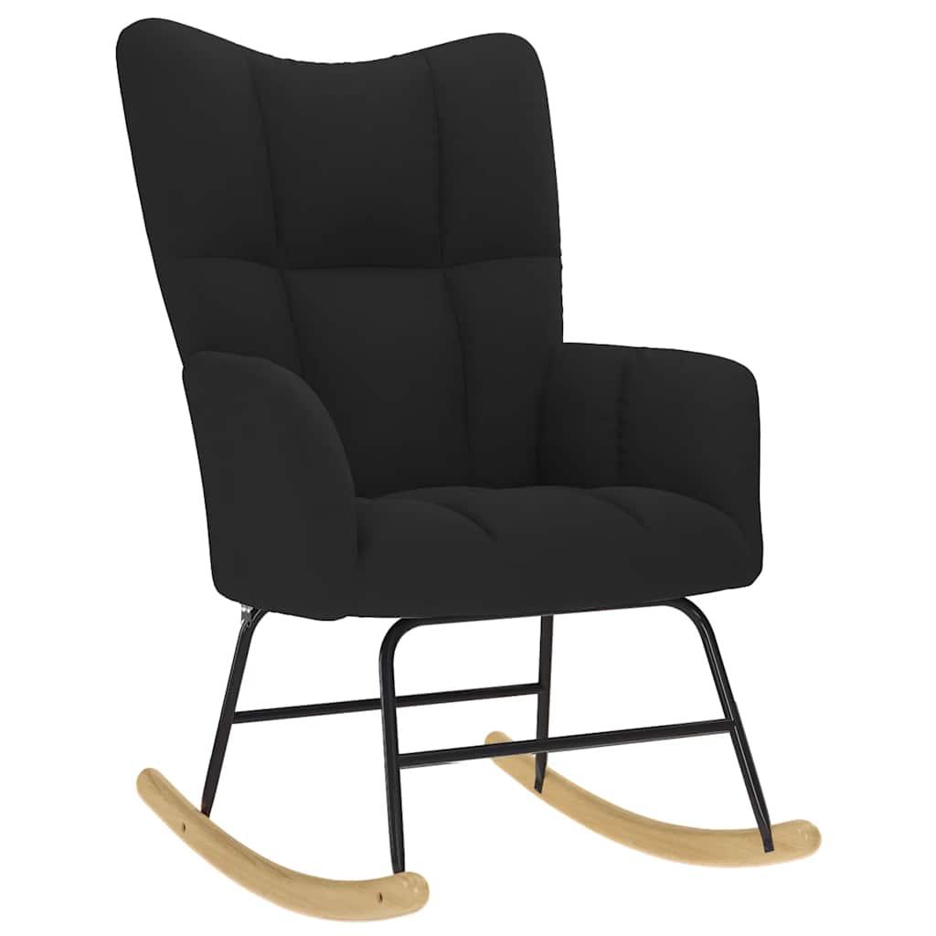 Silla mecedora de tela