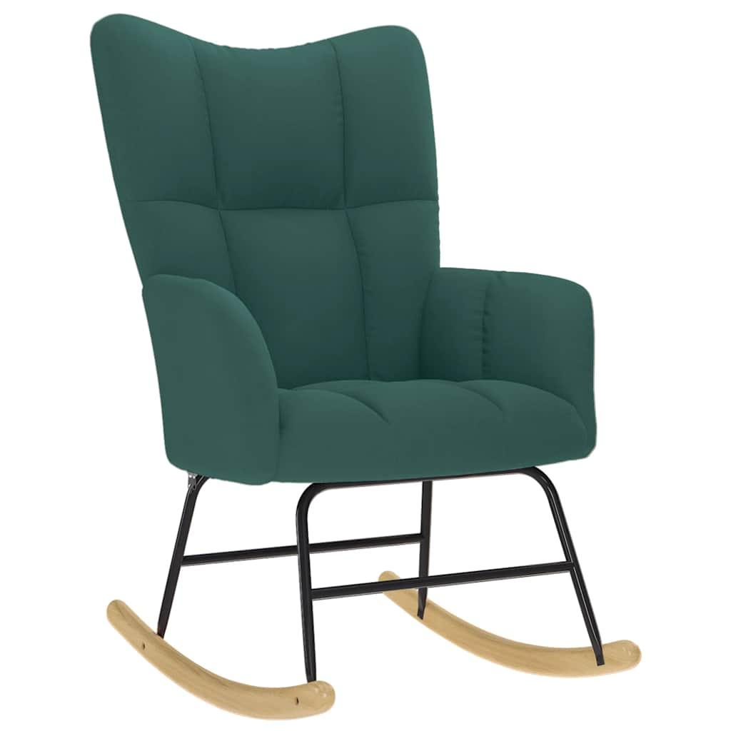 Silla mecedora de tela