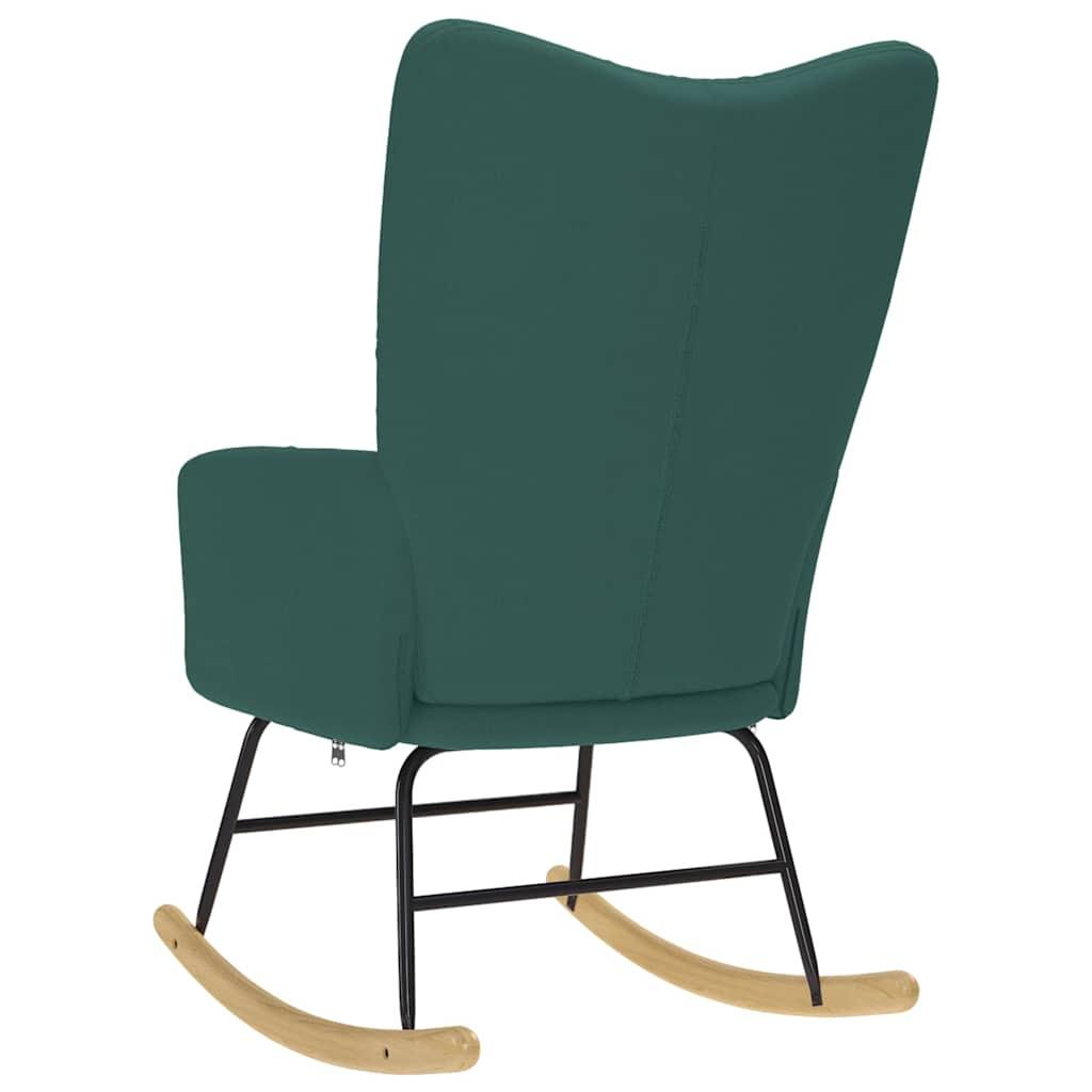 Silla mecedora de tela