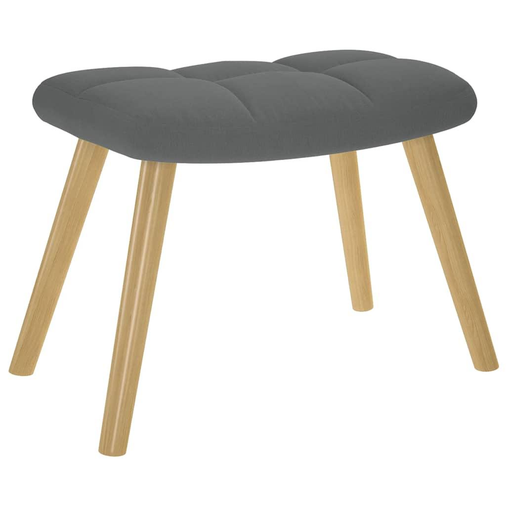 Sillón mecedora con taburete tela amarillo mostaza