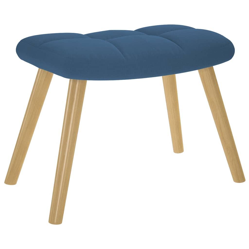 Sillón mecedora con taburete tela amarillo mostaza