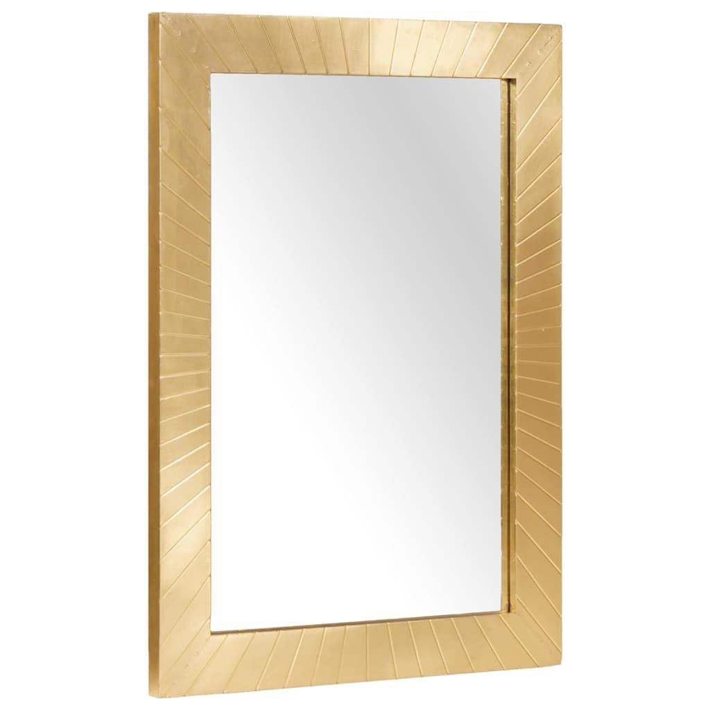 Espejo de baño Montada en pared Dorado 50 x 2,5 x 70 cm