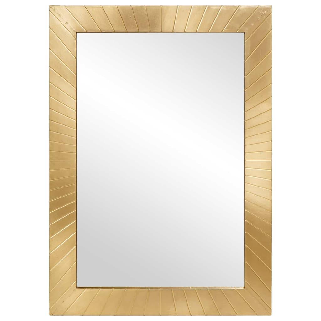 Espejo de baño Montada en pared Dorado 50 x 2,5 x 70 cm