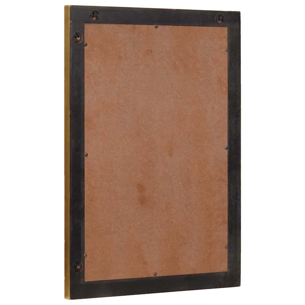 Espejo de baño Montada en pared Dorado 50 x 2,5 x 70 cm