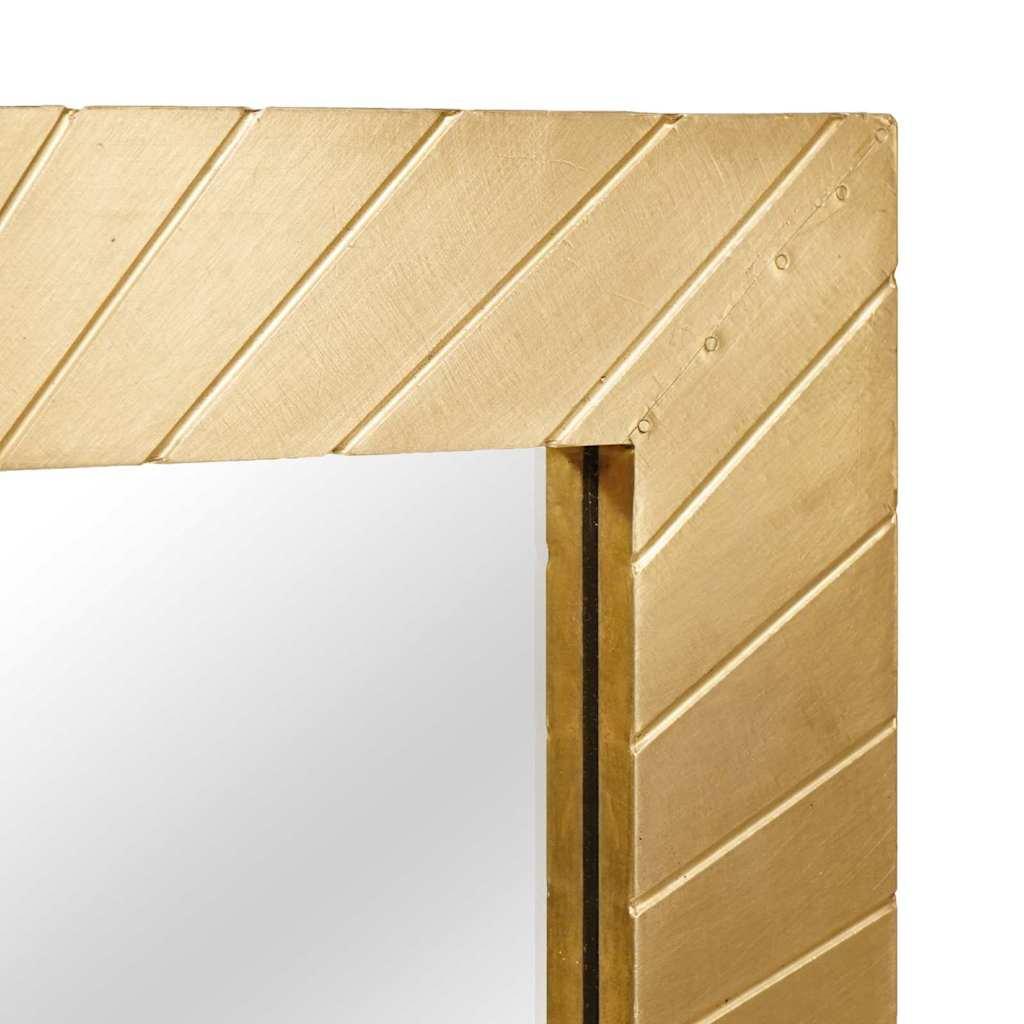Espejo de baño Montada en pared Dorado 50 x 2,5 x 70 cm