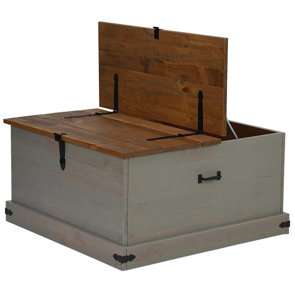 Baúl de almacenamiento HALDEN 91x91x47 cm madera maciza