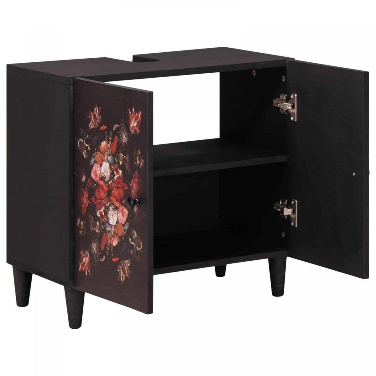 Mueble de lavabo con almacenamiento Multicolor 62 x 33 x 58 cm