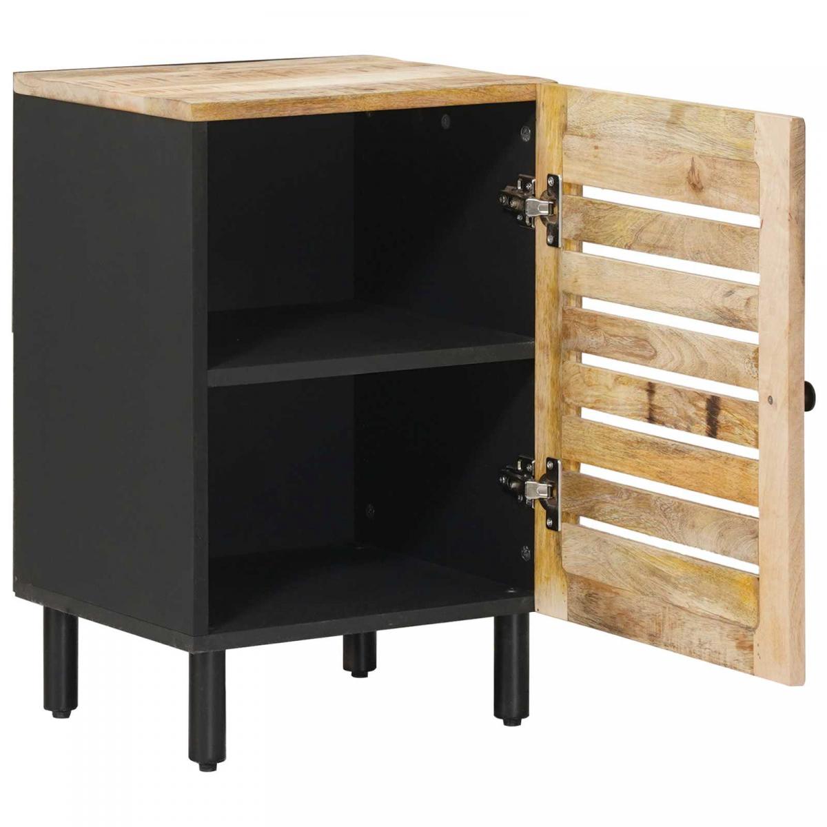 Mueble de Cuarto de Baño Marrón y Negro 38 x 33,5 x 58 cm