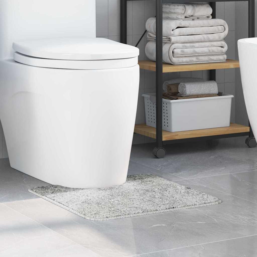 Alfombra antideslizante para baño con corte para inodoro