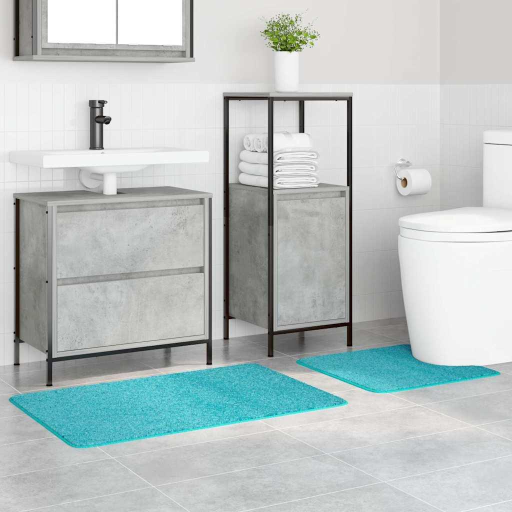 Conjunto de alfombra de baño antideslizante 2 uds. Tuquesa PP