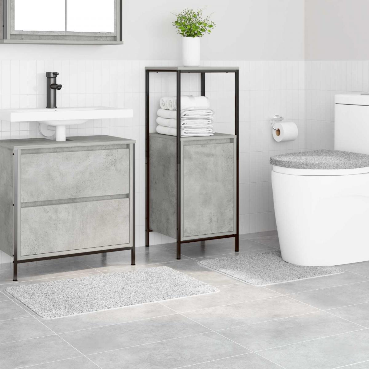 Conjunto de alfombra de baño antideslizante 3 uds. PP