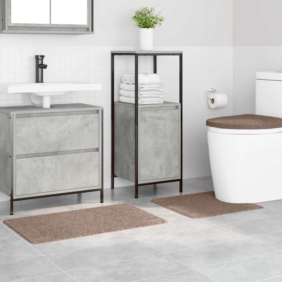 Conjunto de alfombra de baño antideslizante 3 uds. PP