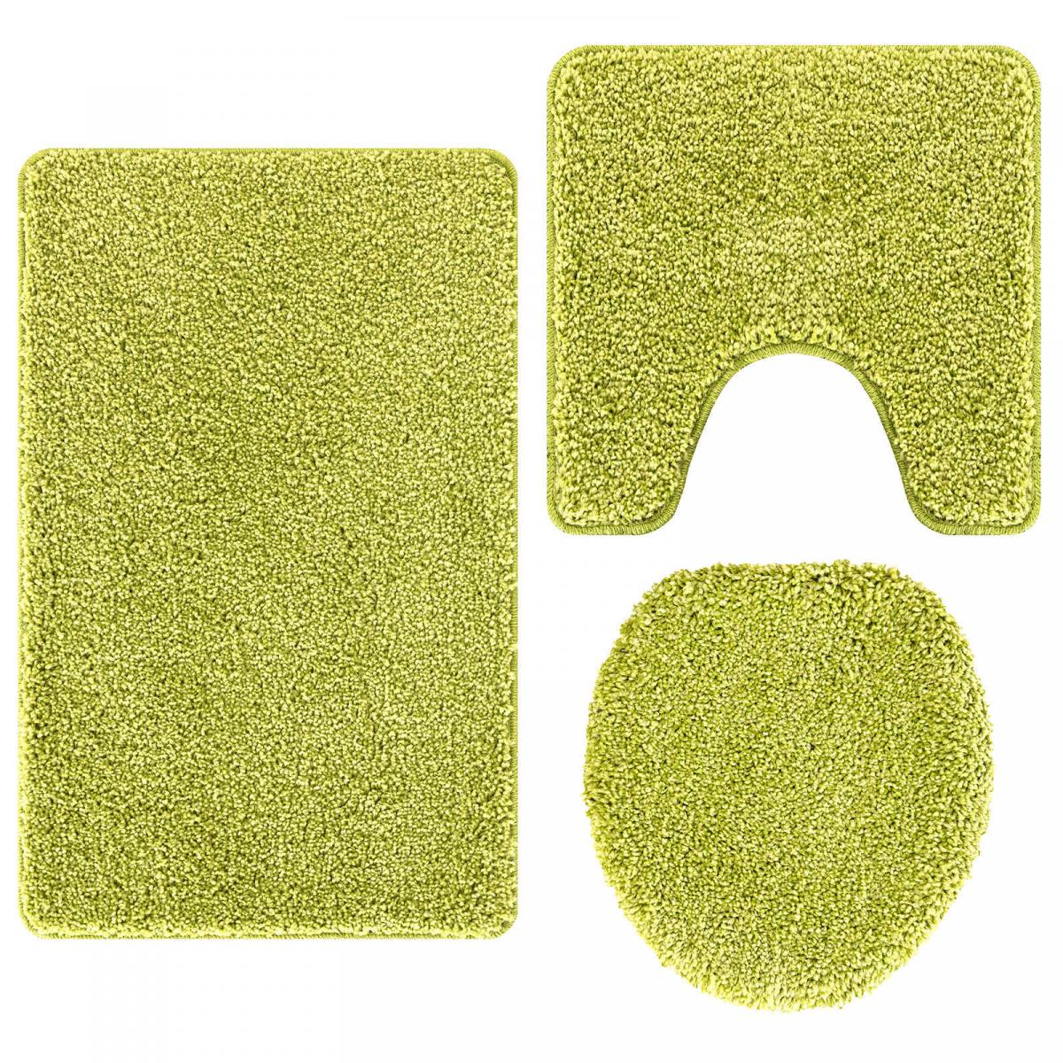 Conjunto de alfombra de baño antideslizante 3 uds. PP