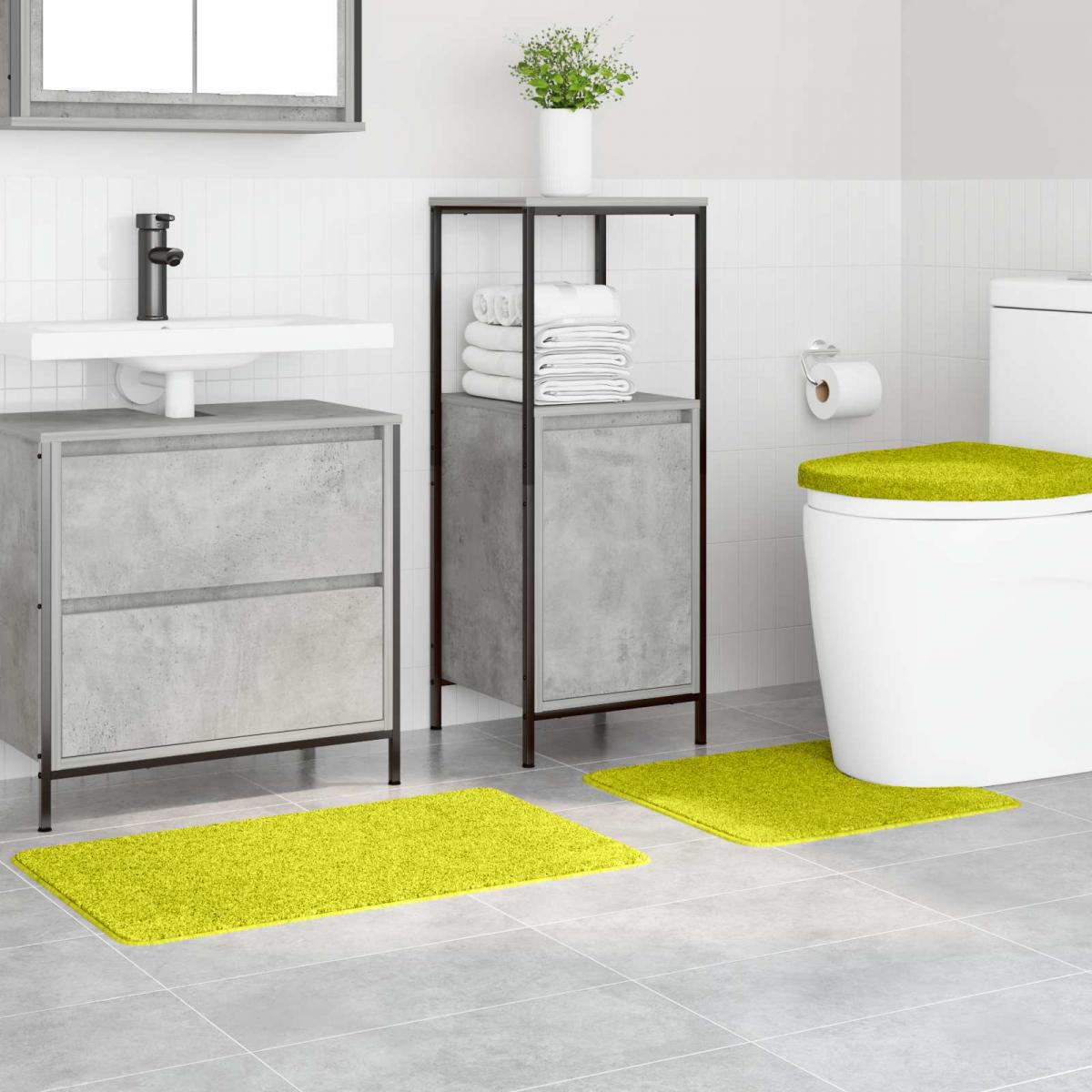 Conjunto de alfombra de baño antideslizante 3 uds. PP