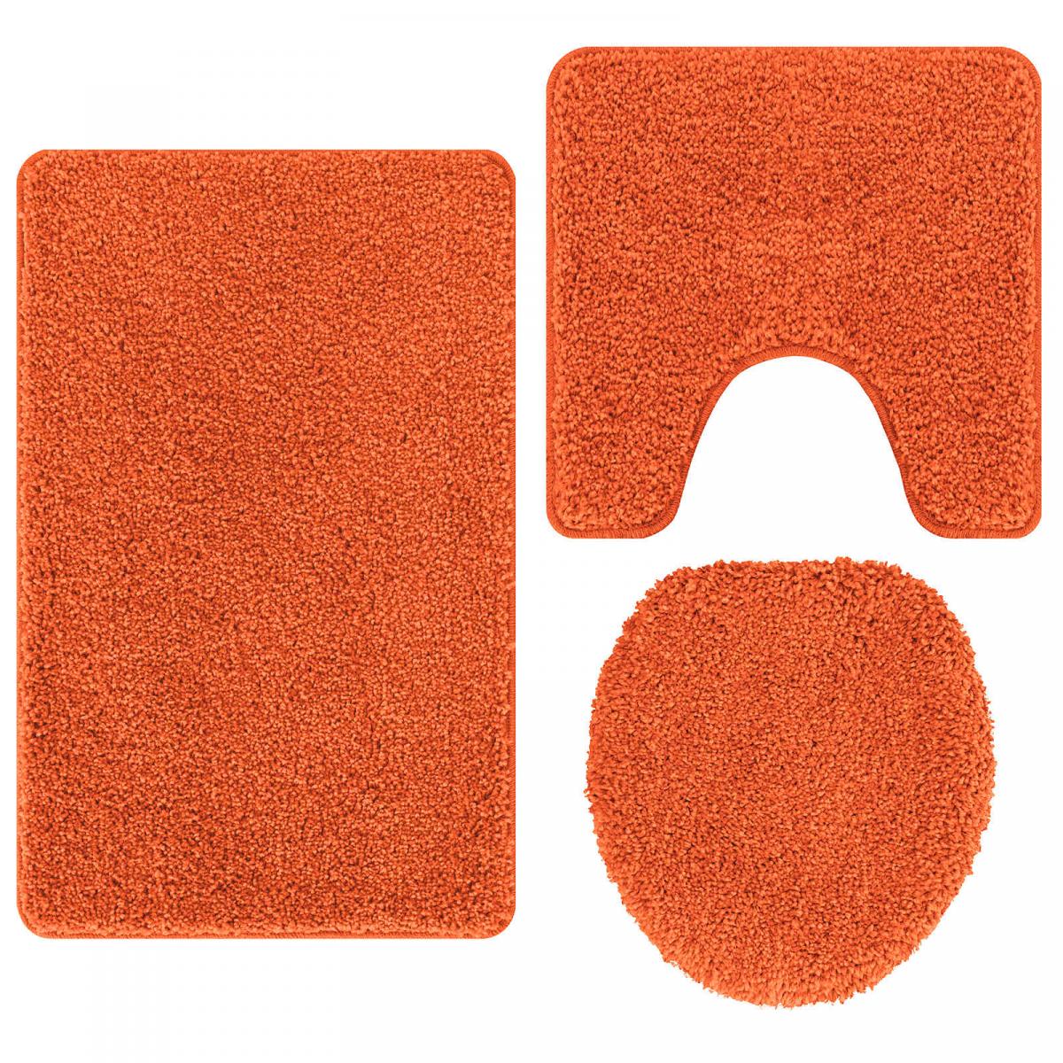 Conjunto de alfombra de baño antideslizante 3 uds. PP