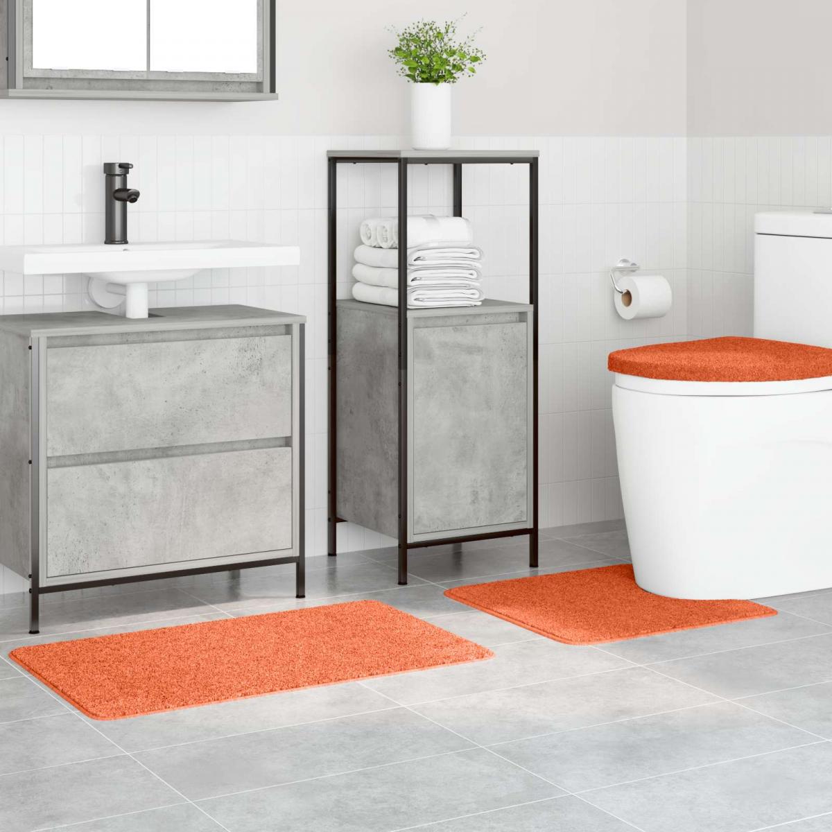 Conjunto de alfombra de baño antideslizante 3 uds. PP