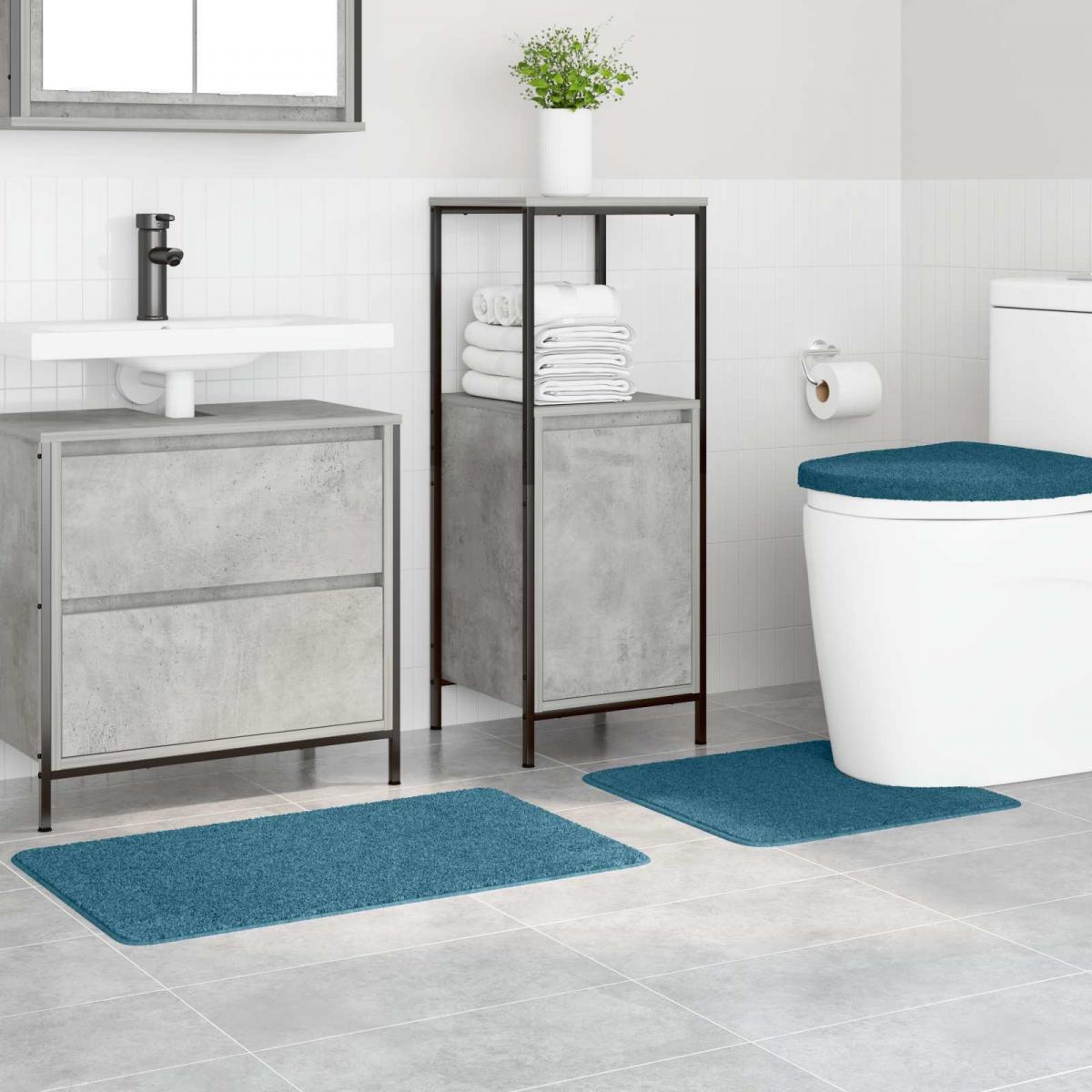 Conjunto de alfombra de baño antideslizante 3 uds. PP