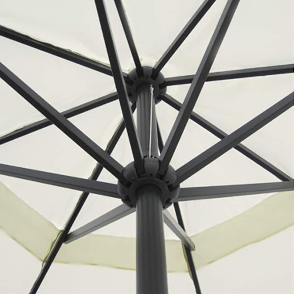 Sombrilla de aluminio gris antracita 200x224 cm