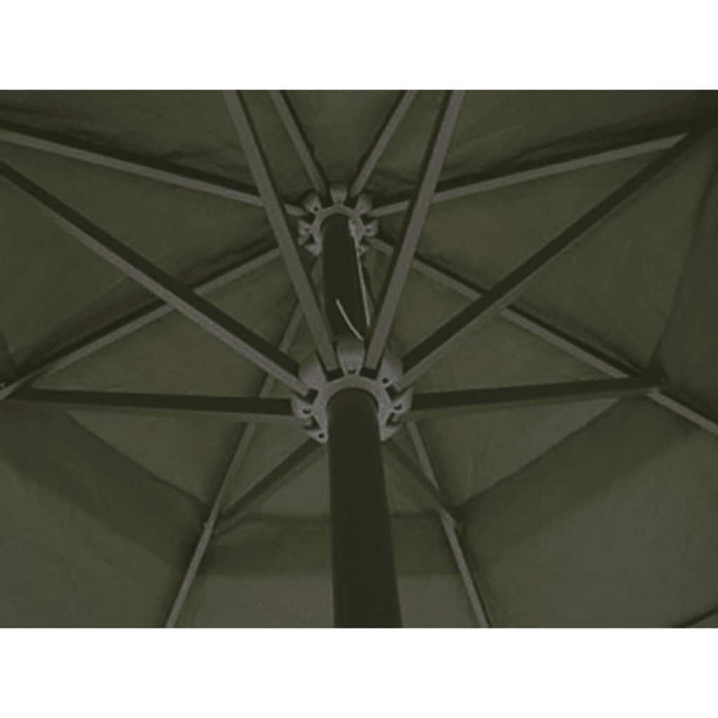 Sombrilla de aluminio gris antracita 200x224 cm
