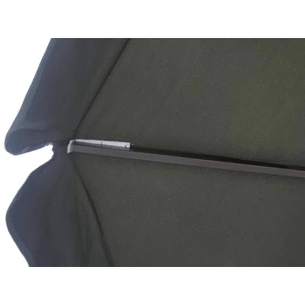 Sombrilla de aluminio gris antracita 200x224 cm