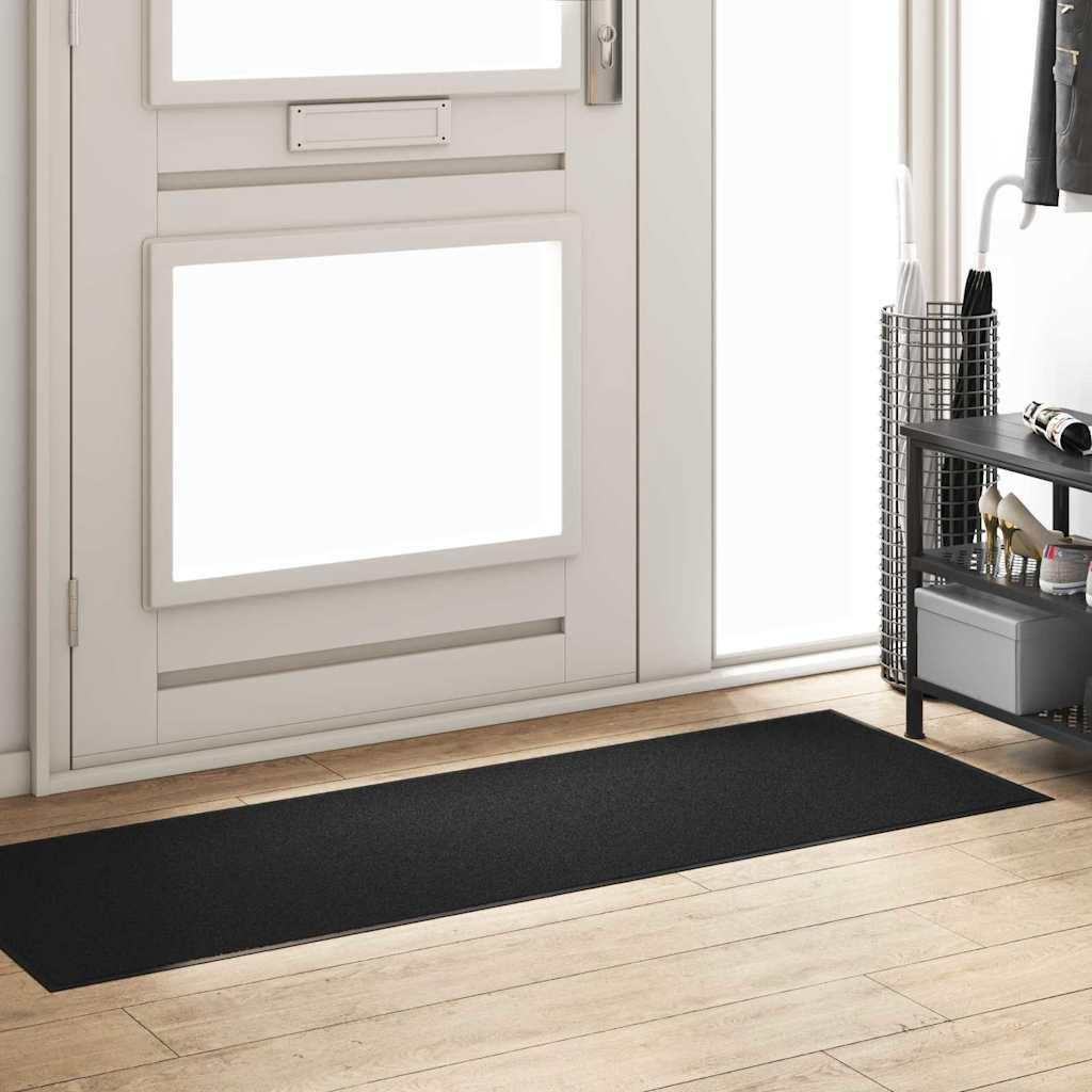 Felpudo Antracita y Negro 120 x 400 cm 100% Poliamida