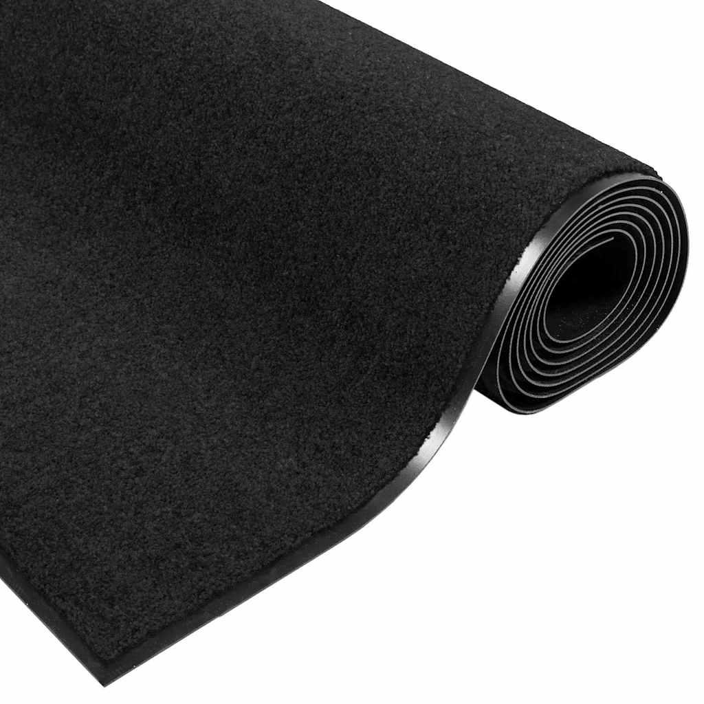 Felpudo Antracita y Negro 120 x 400 cm 100% Poliamida