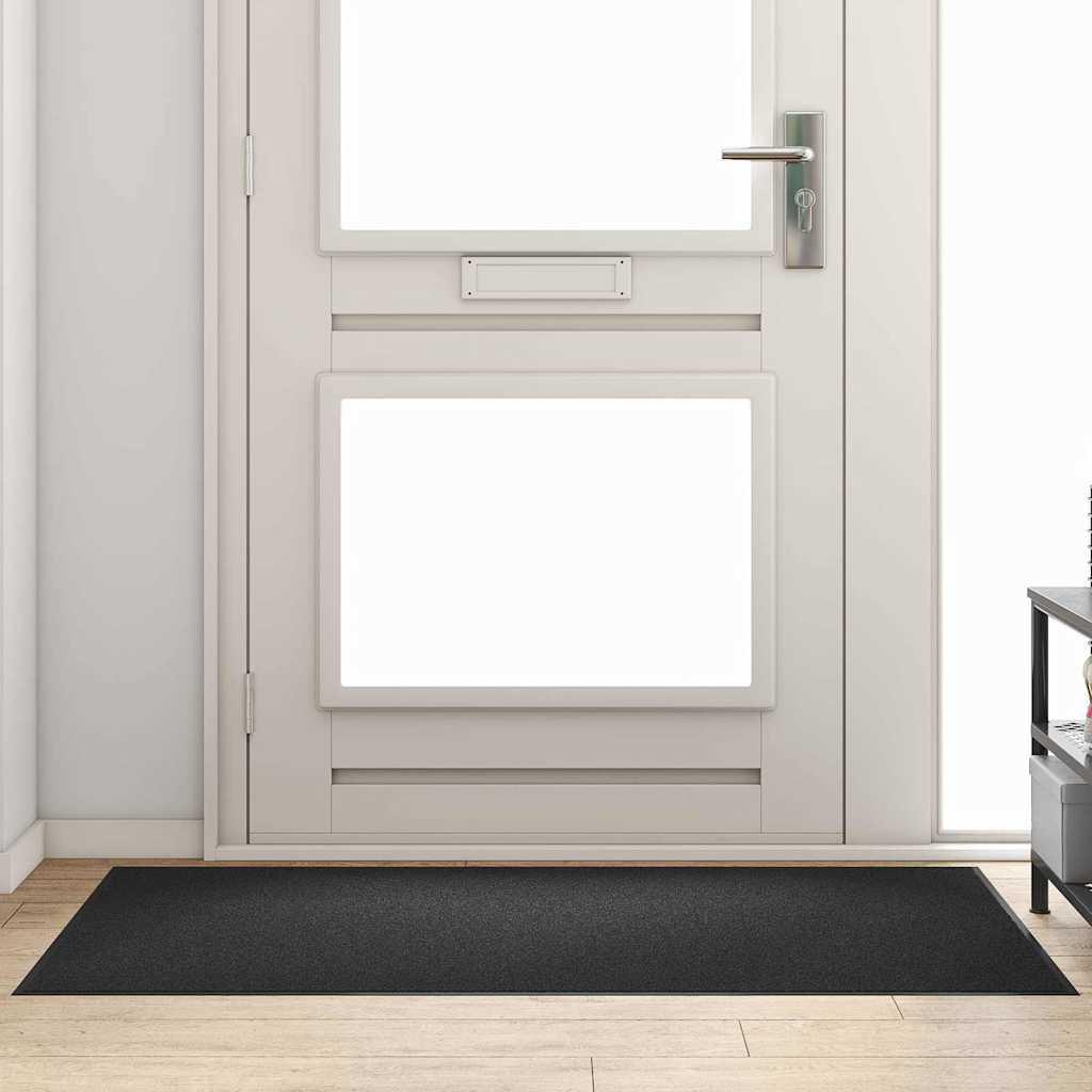 Felpudo Antracita y Negro 120 x 400 cm 100% Poliamida