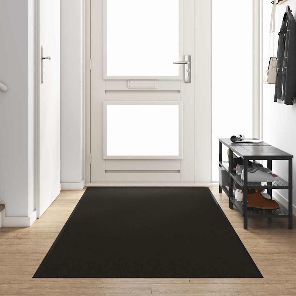 Felpudo Antracita y Negro 120 x 400 cm 100% Poliamida