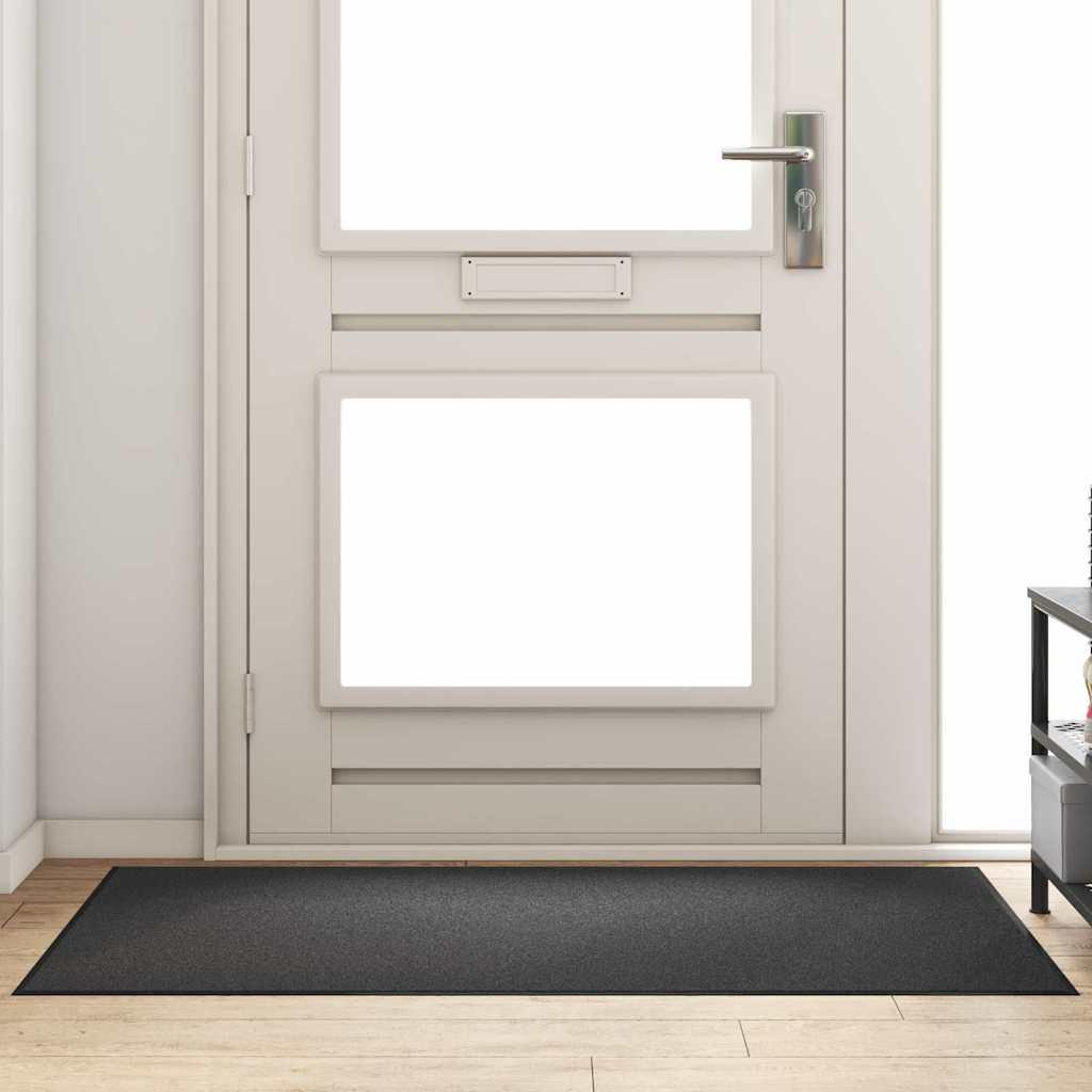 Felpudo Antracita y Negro 120 x 400 cm 100% Poliamida