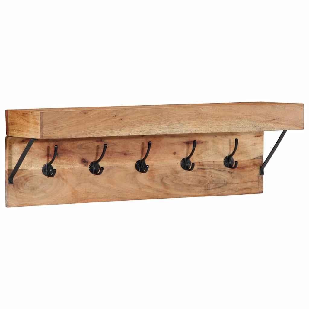 Perchero Marrón 73 x 19 x 23 cm Madera maciza de Acacia