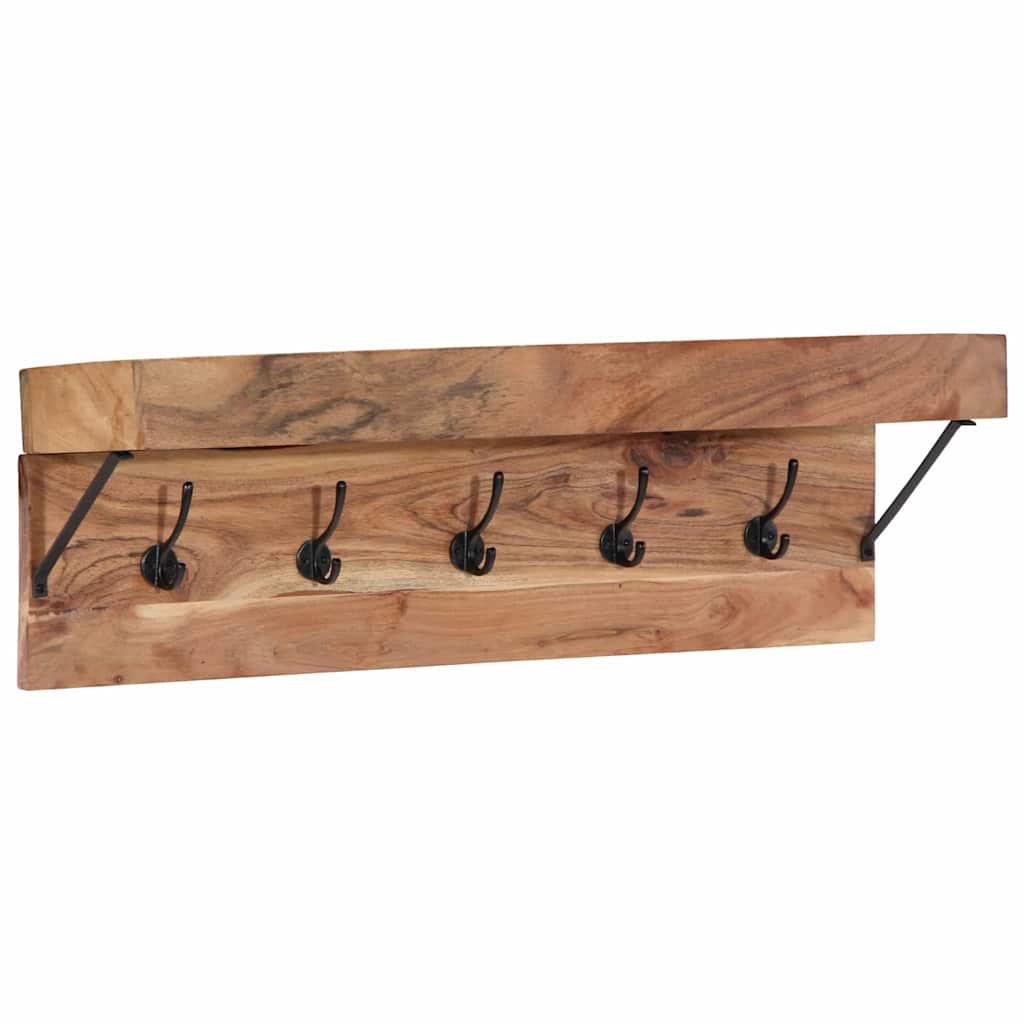 Perchero Marrón 73 x 19 x 23 cm Madera maciza de Acacia